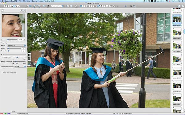 Vicky Baillie and Chloe Morrison at the University of Northampton during the Graduation Award Ceremony.