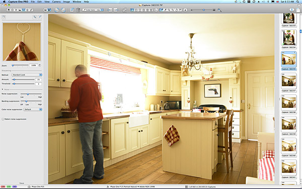 First image taken of the kitchen in Lesley & Lindsay Anderson's cottage style bungalow.