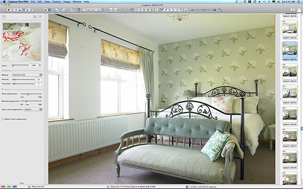 First image taken of the bedroom in Lesley & Lindsay Anderson's cottage style bungalow.