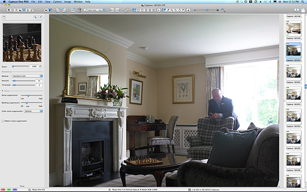 One of the first image taken of the bedroom suite at the Killarney Park Hotel in the Irish county of Kerry.