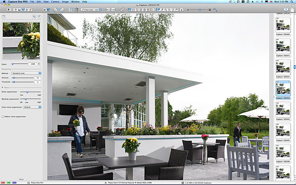 One of the first image taken of the Garden Terrace at the Killarney Park Hotel in the Irish county of Kerry.
