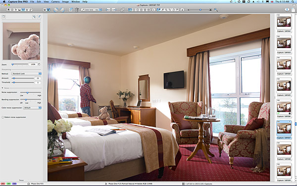 One of the first pictures taken in the Family bedroom at the Hodson Bay Hotel.