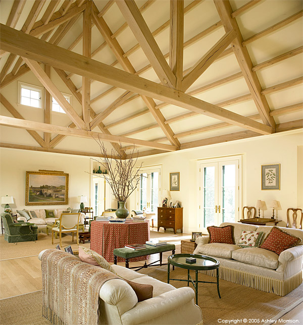 the Grand Room in Barbara & Mark Leswing's Hidden Valley Farm in Vermont.