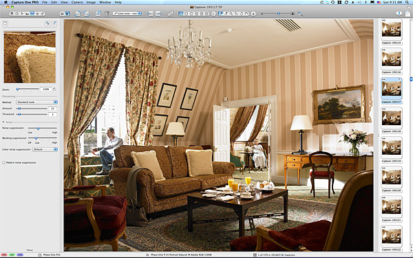 One of the first pictures taken in the Presidential suite at The K Club near Straffan in County Kildare.