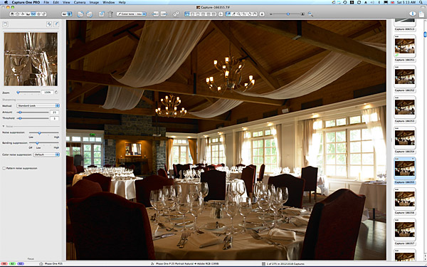 One of the first pictures taken in Kendals restaurant at Mount Juliet Country Estate in County Kilkenny.