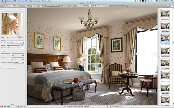 One of the first pictures taken in the Liffey Deluxe River View bedroom at the K Club.