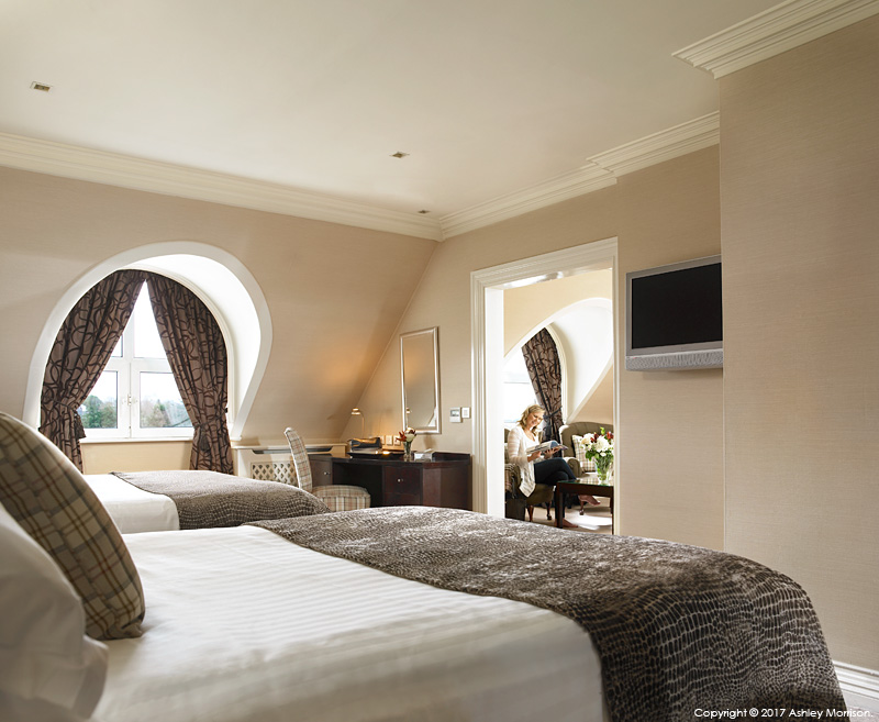 The Signature bedroom in the Killarney Park Hotel in the Irish County of Kerry.
