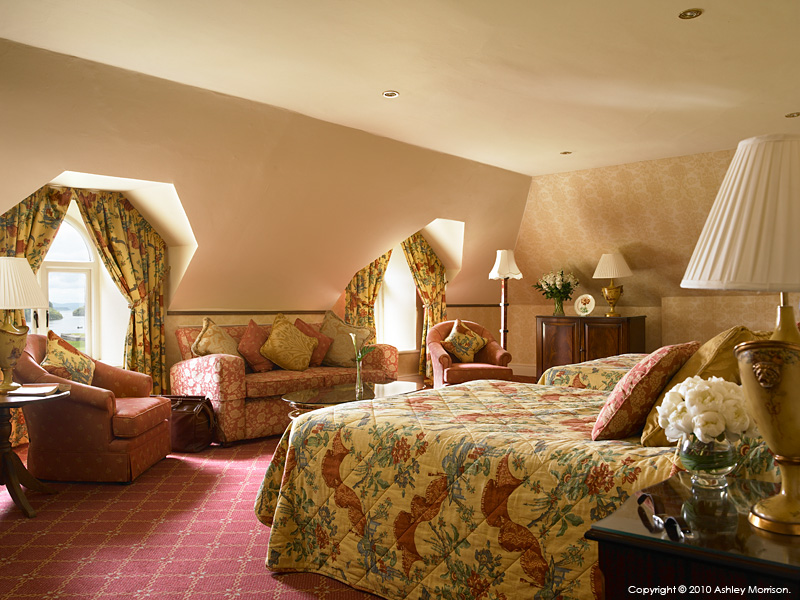 Room 422 in Ashford Castle which is located near to the village of Cong in County Mayo.